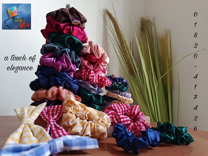 ভেলভেট স্ক্রাঞ্চি মাল্টি-প্যাক — Velvet Scrunchie Multi-Pack